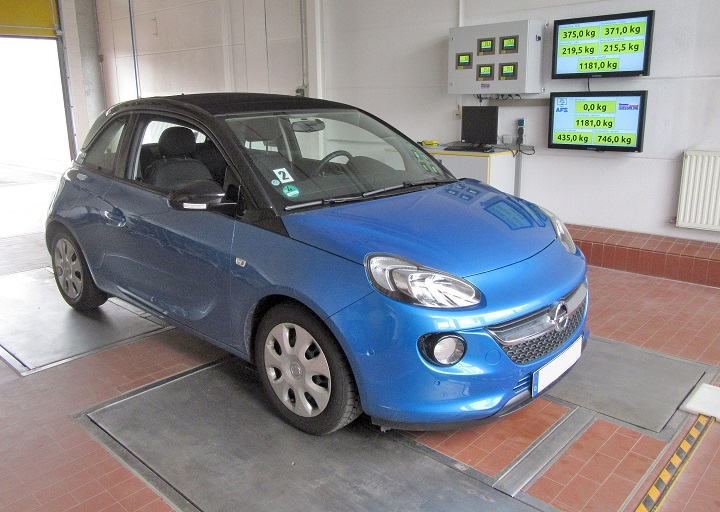 Bild KL1: Meß- und Prüfstand in der Fahrzeugindustrie