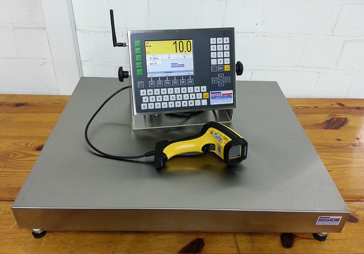 Bild KL8: Plattformwaage für die Spargelverwiegung