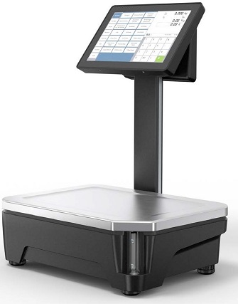 Bild LW2: PC-Laden-/Etikettierwaage in Theken-Ausführung mit Touchscreen